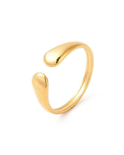 ATROPA - GOLD RING IN STAINLESS STEEL 18K GOLD PLATED WATERPROOF