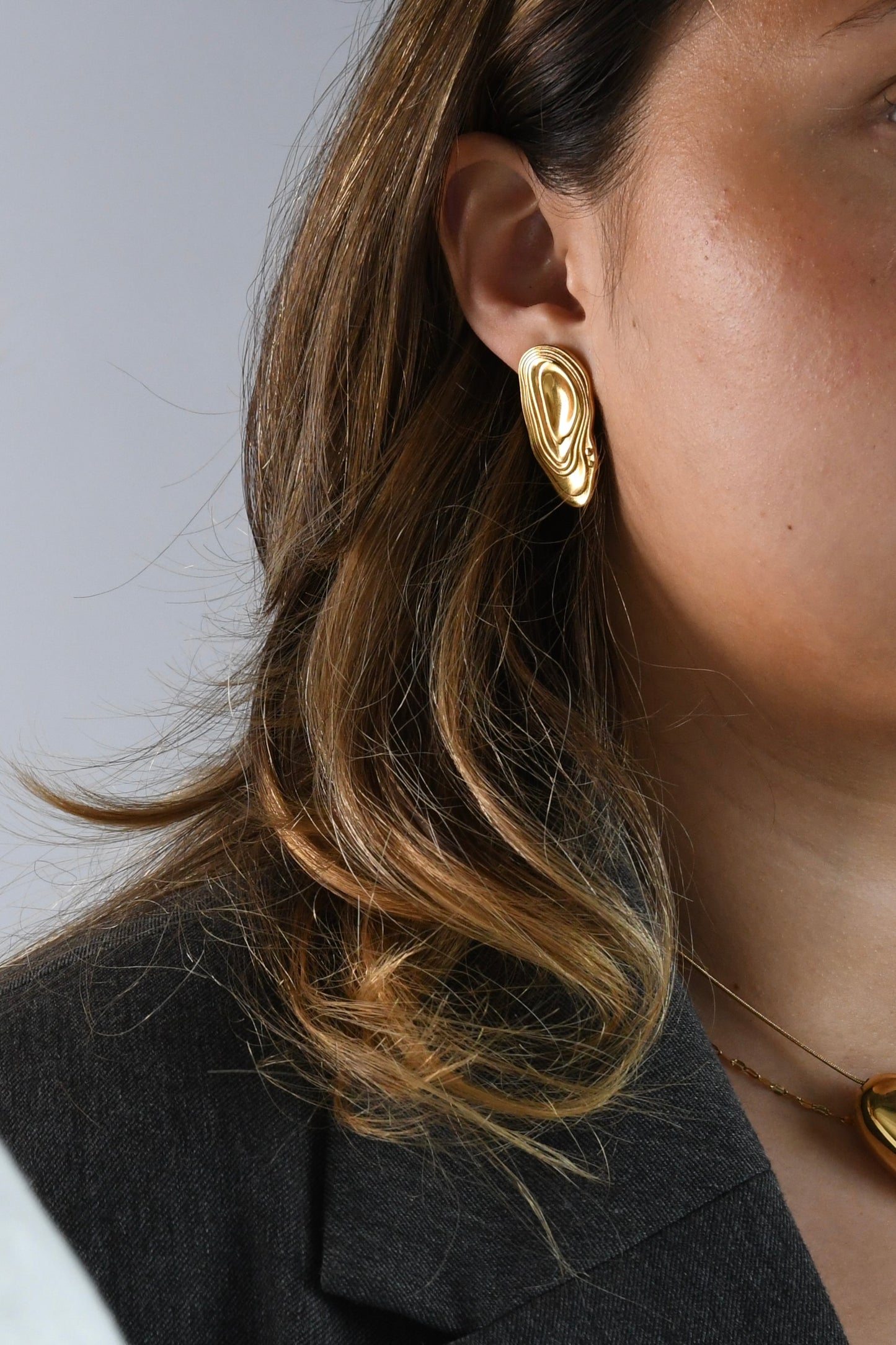ACACIA - GOLD EARRINGS 18K GOLD PLATING WATERPROOF