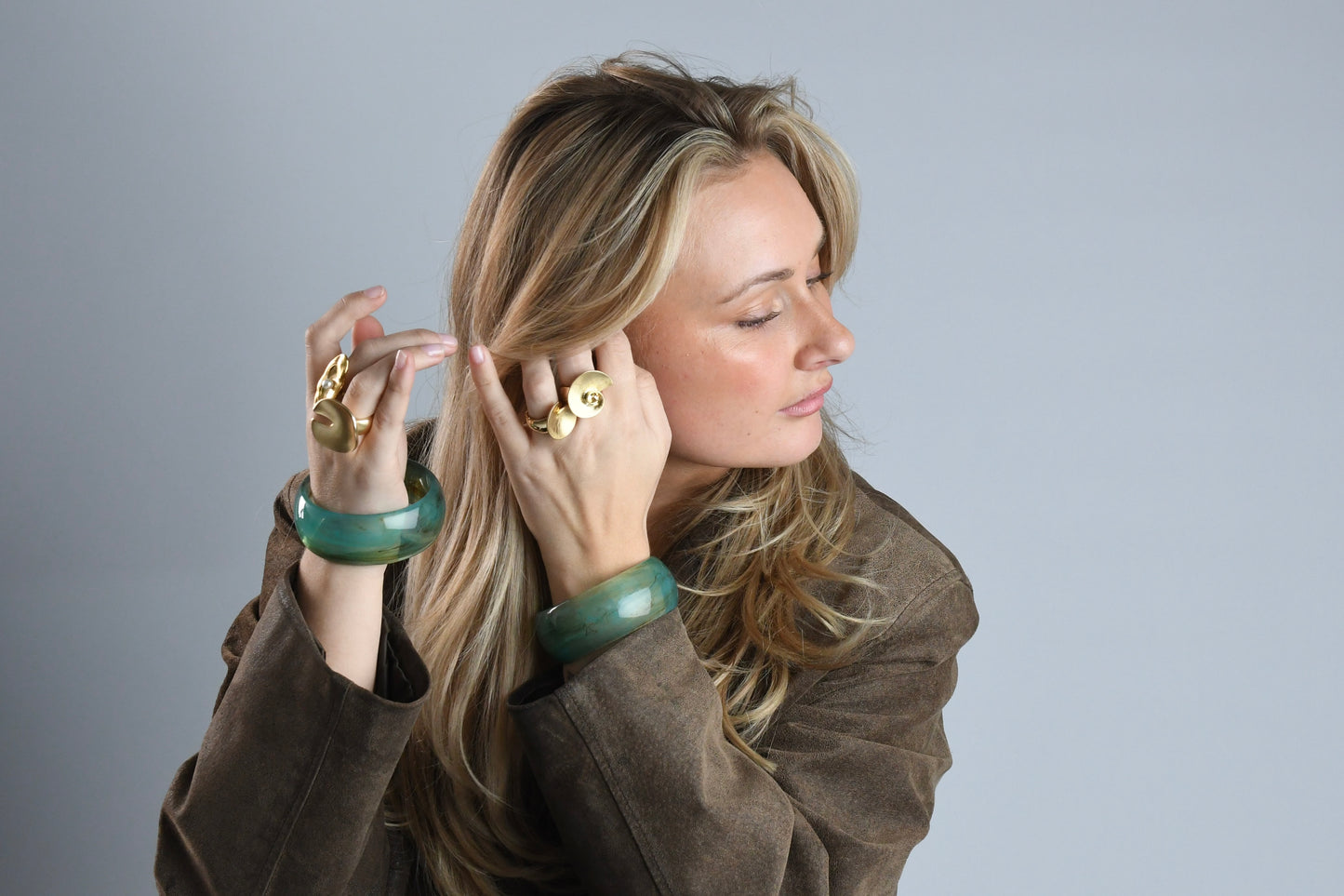 CHARA - GOLD RING PEARL 18K GOLD PLATING WATERPROOF