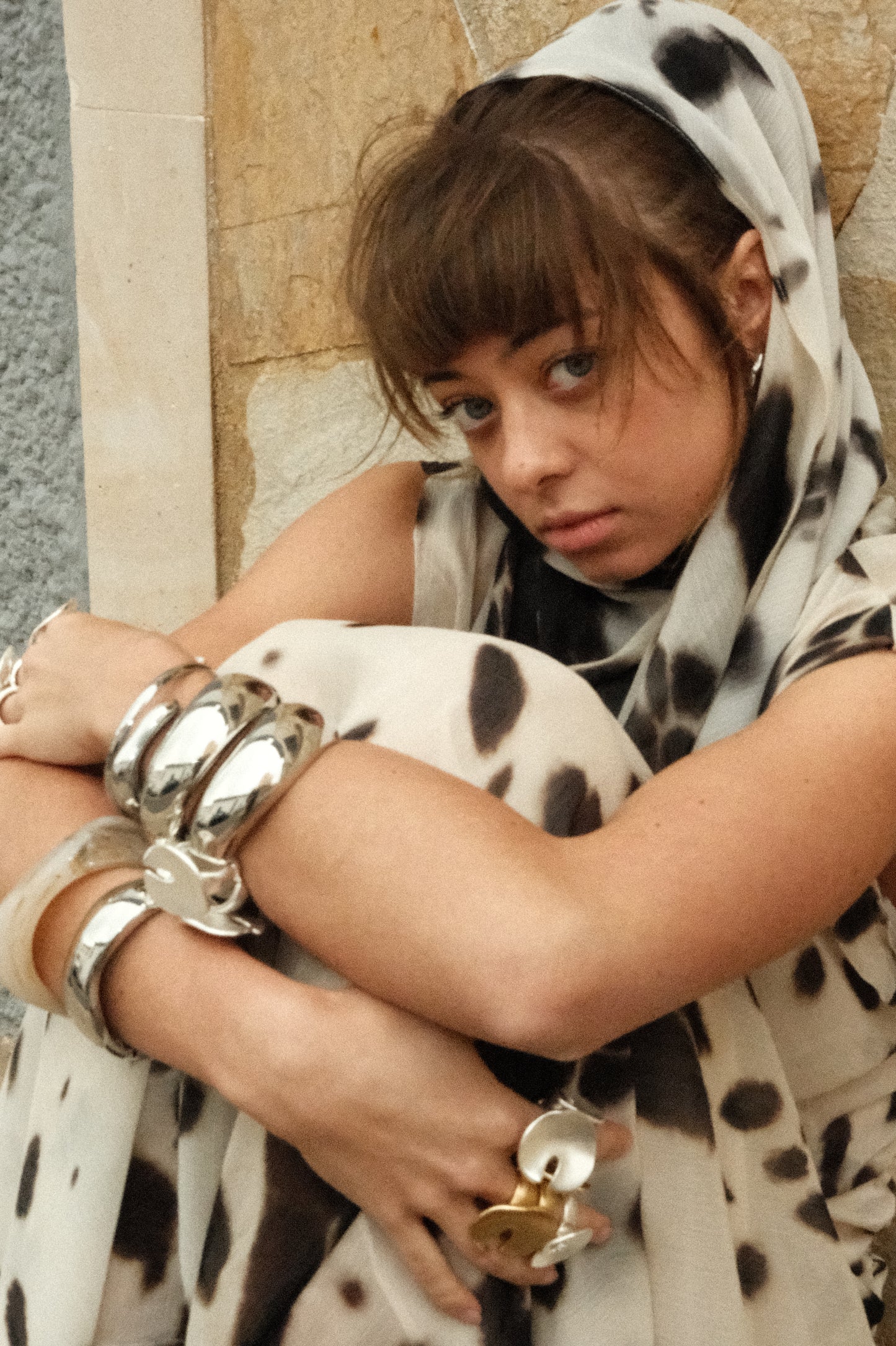 FLOR - SILVER BANGLE STAINLESS STEEL WATERPROOF