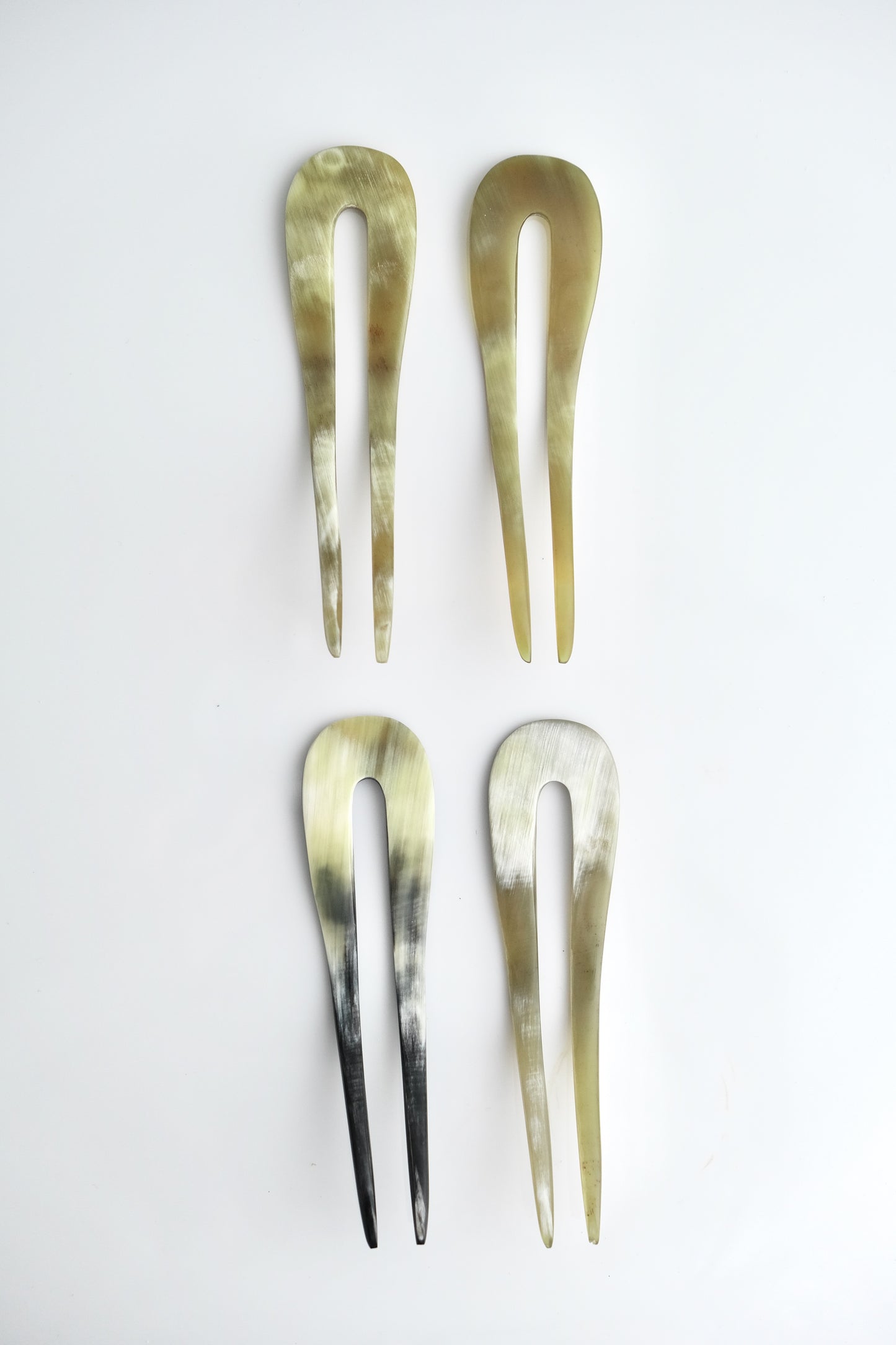 FRENCH HAIR PIN - BUFFALO HORN LIGHT