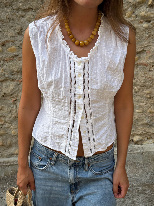 NICE - YELLOW PEARL NECKLACE