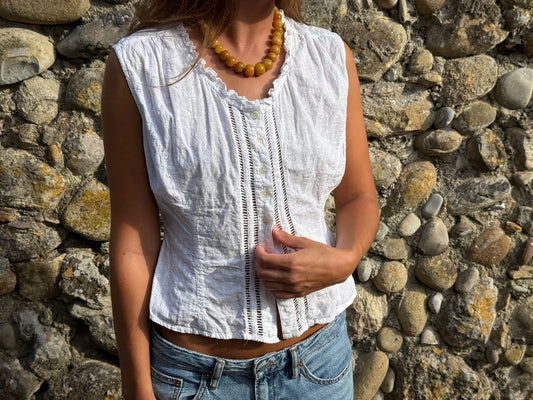NICE - YELLOW PEARL NECKLACE