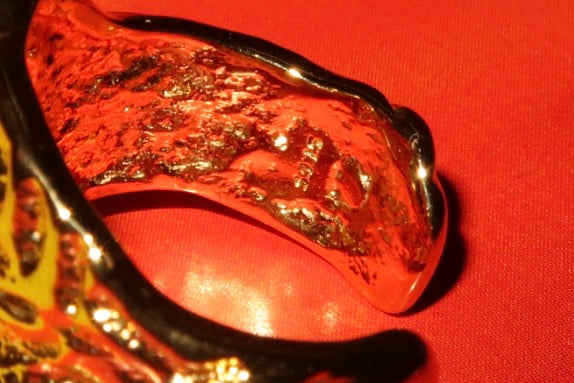 HYACINTH - GOLD RING SOLID 925 STERLING SILVER 18K GOLD PLATING WATERPROOF