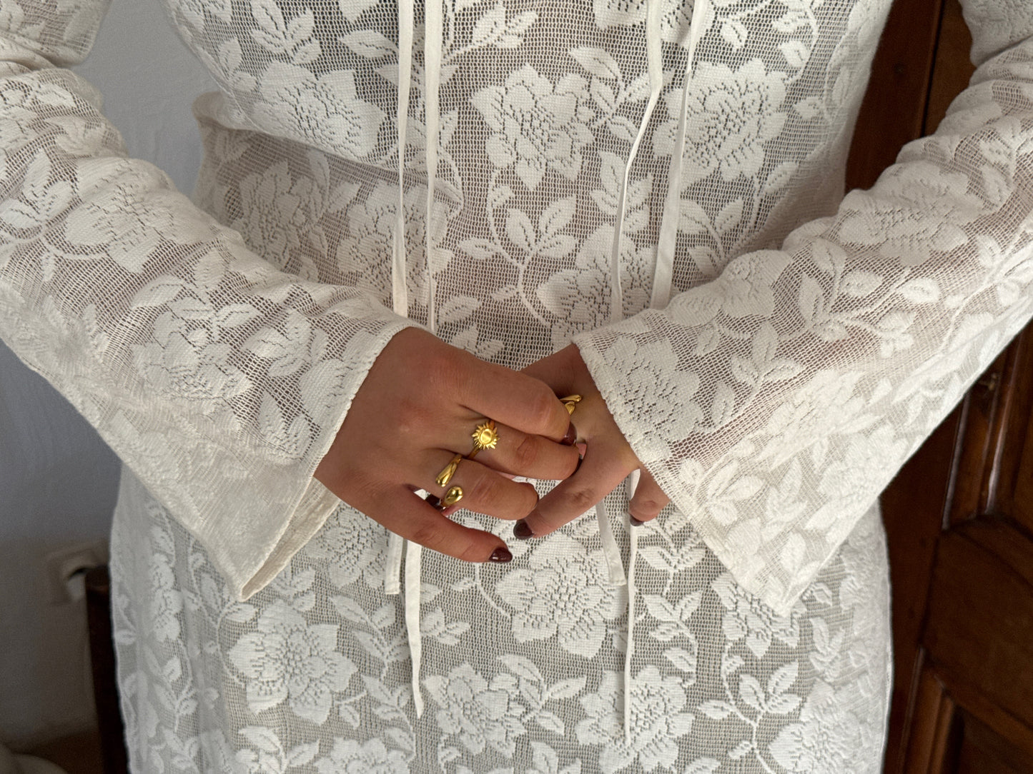 ATROPA - GOLD RING IN STAINLESS STEEL 18K GOLD PLATED WATERPROOF