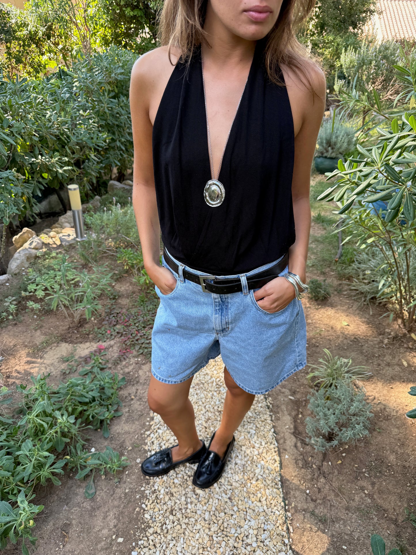 CANNES - LONG SILVER NECKLACE WATERPROOF