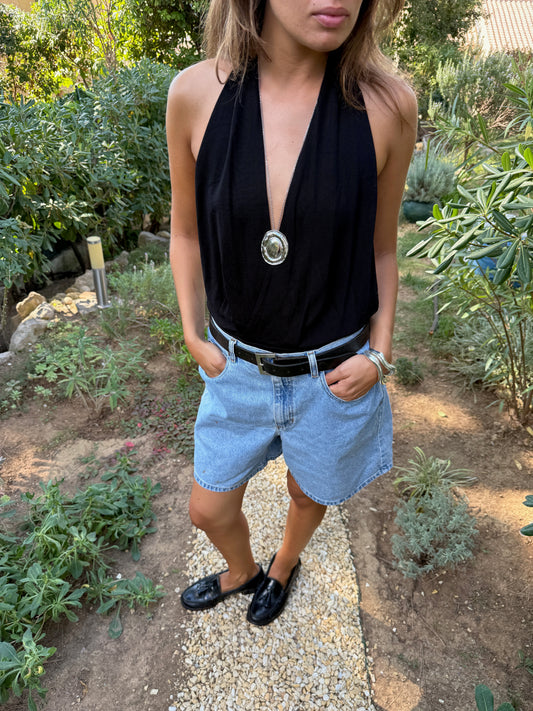 CANNES - LONG SILVER NECKLACE WATERPROOF