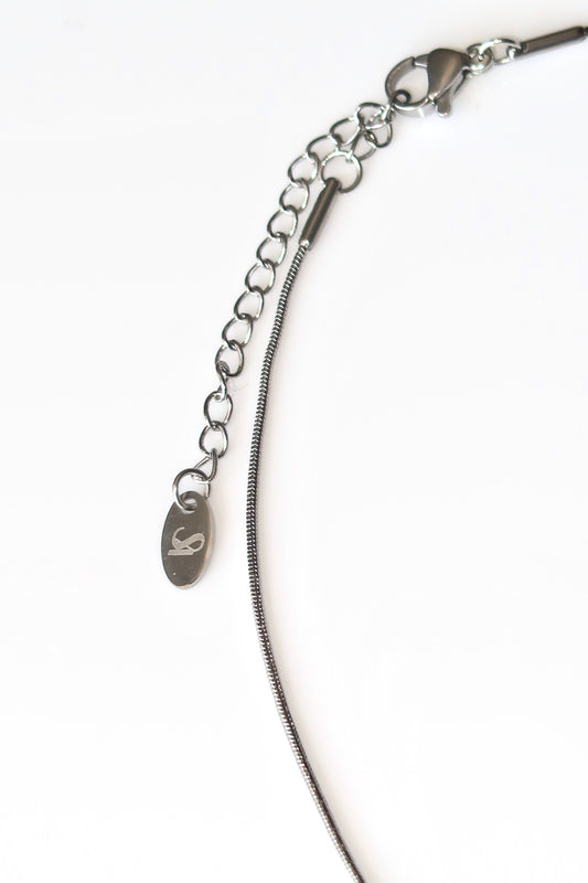 TULIP - SILVER HEART NECKLACE STAINLESS STEEL WATERPROOF