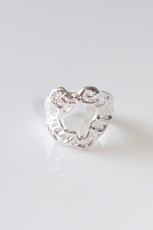 JASMINE - SILVER RING SOLID 925 STERLING SILVER WATERPROOF