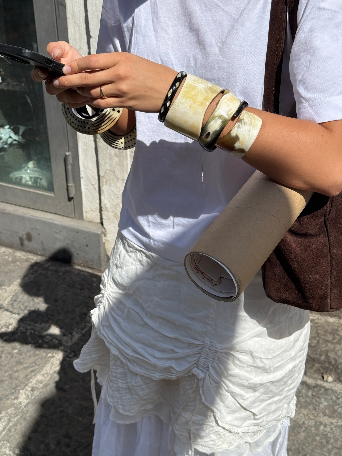 LILIUM - BUFFALO HORN BANGLE SWIRL