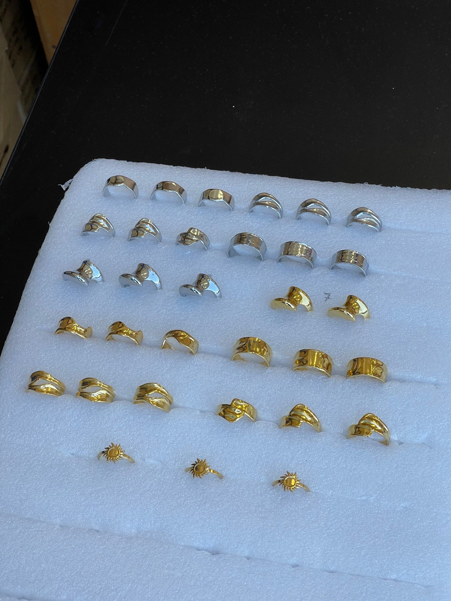 BEGONIA - SILVER RING STAINLESS STEEL WATERPROOF