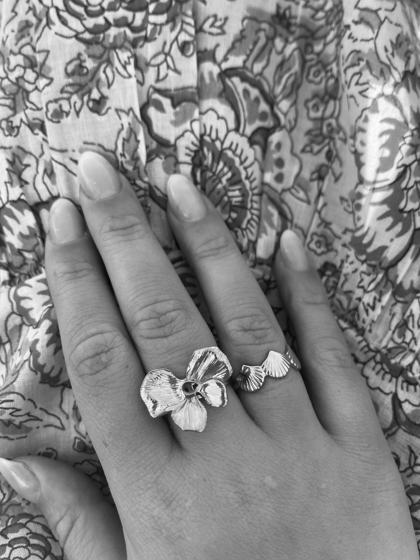 VIOLET - SILVER RING STAINLESS STEEL WATERPROOF