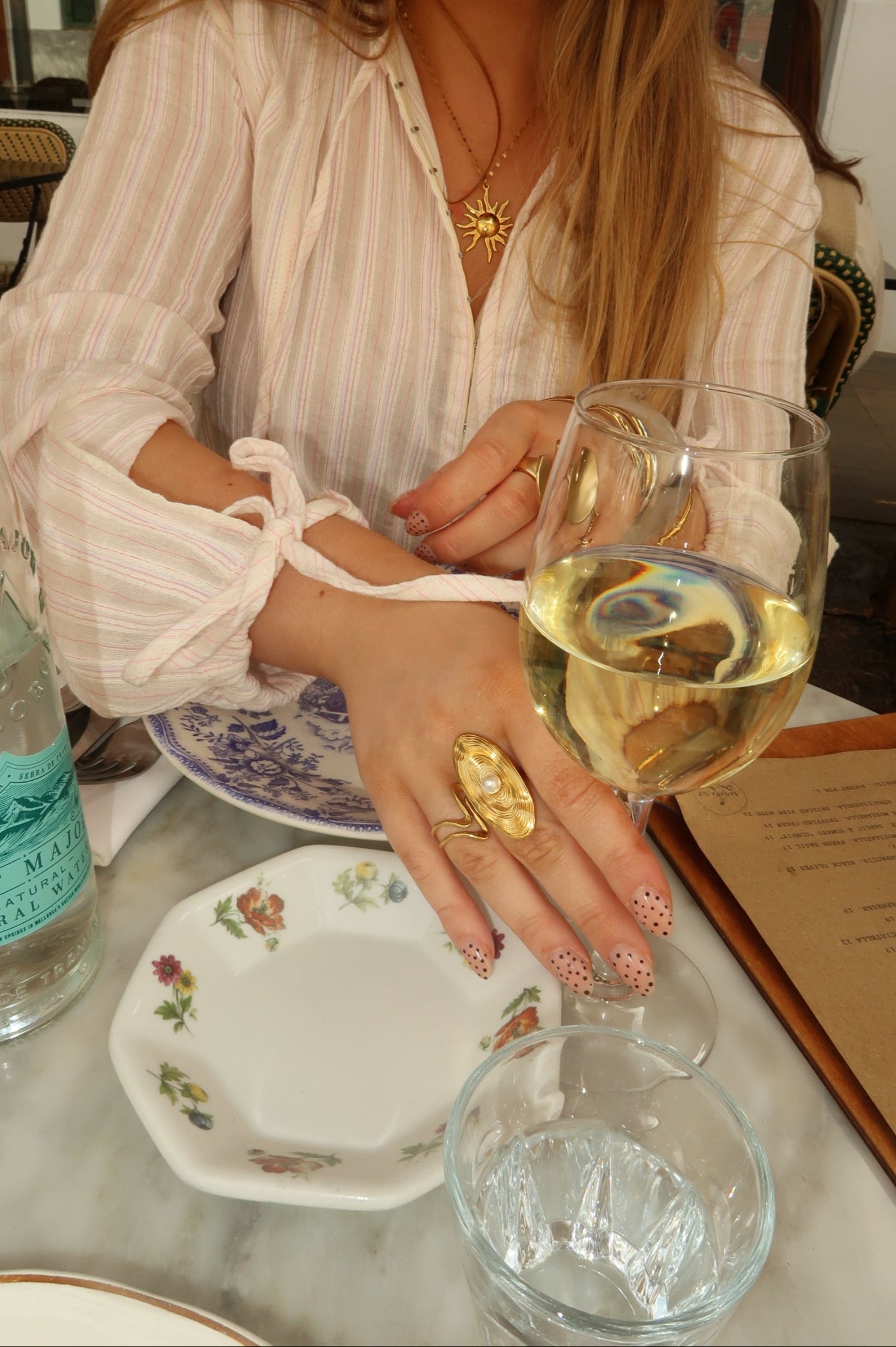 ASTER - GOLD RING STAINLESS STEEL 18K GOLD WATERPROOF PLATING WATERPROOF