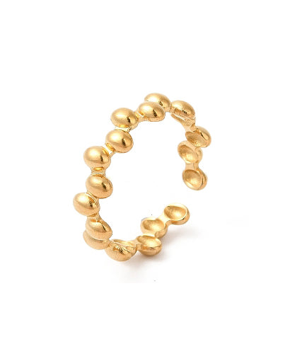 MAHONIA - GOLD RING IN STAINLESS STEEL 18K GOLD PLATED WATERPROOF