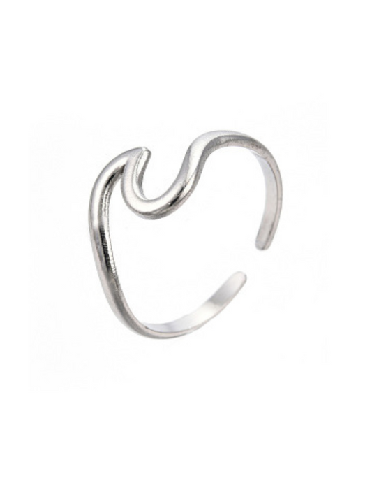 ASTER - SILVER RING STAINLESS STEEL WATERPROOF