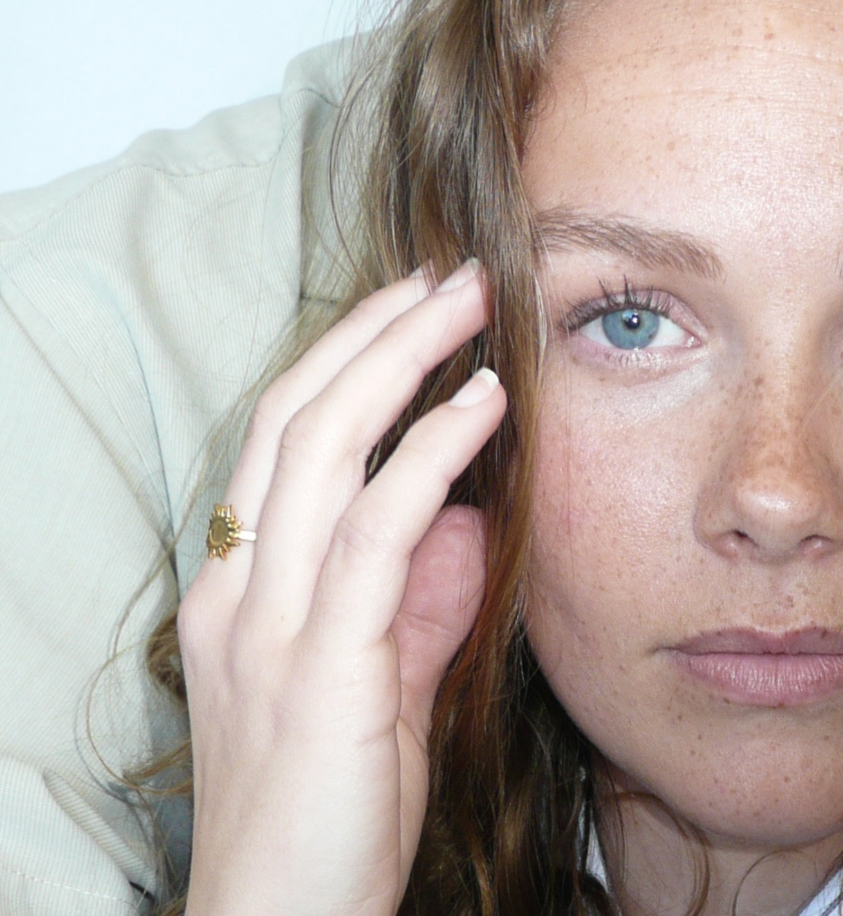 SUNFLOWER - GOLD RING STAINLESS STEEL 18K GOLD PLATING WATERPROOF