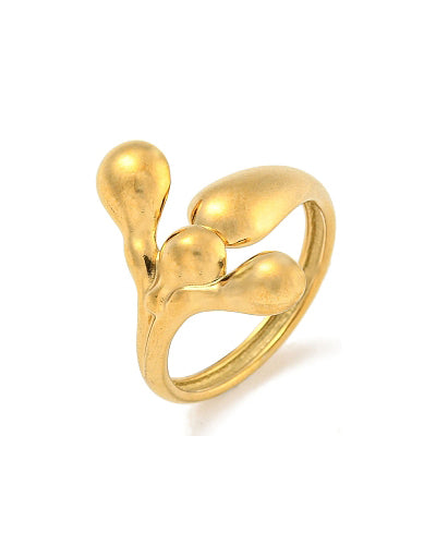 PIPER - GOLD RING IN STAINLESS STEEL 18K GOLD WATERPROOF