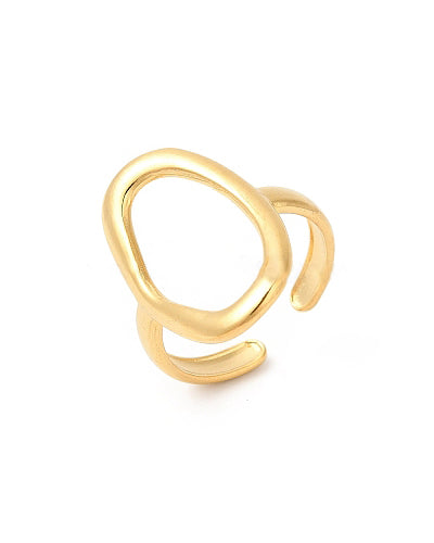 THUJA - GOLD RING IN STAINLESS STEEL 18K GOLD PLATED WATERPROOF