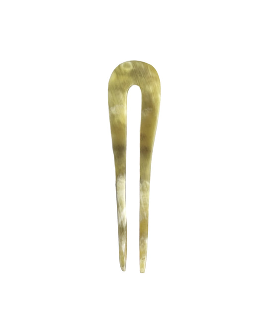 FRENCH HAIR PIN - BUFFALO HORN LIGHT