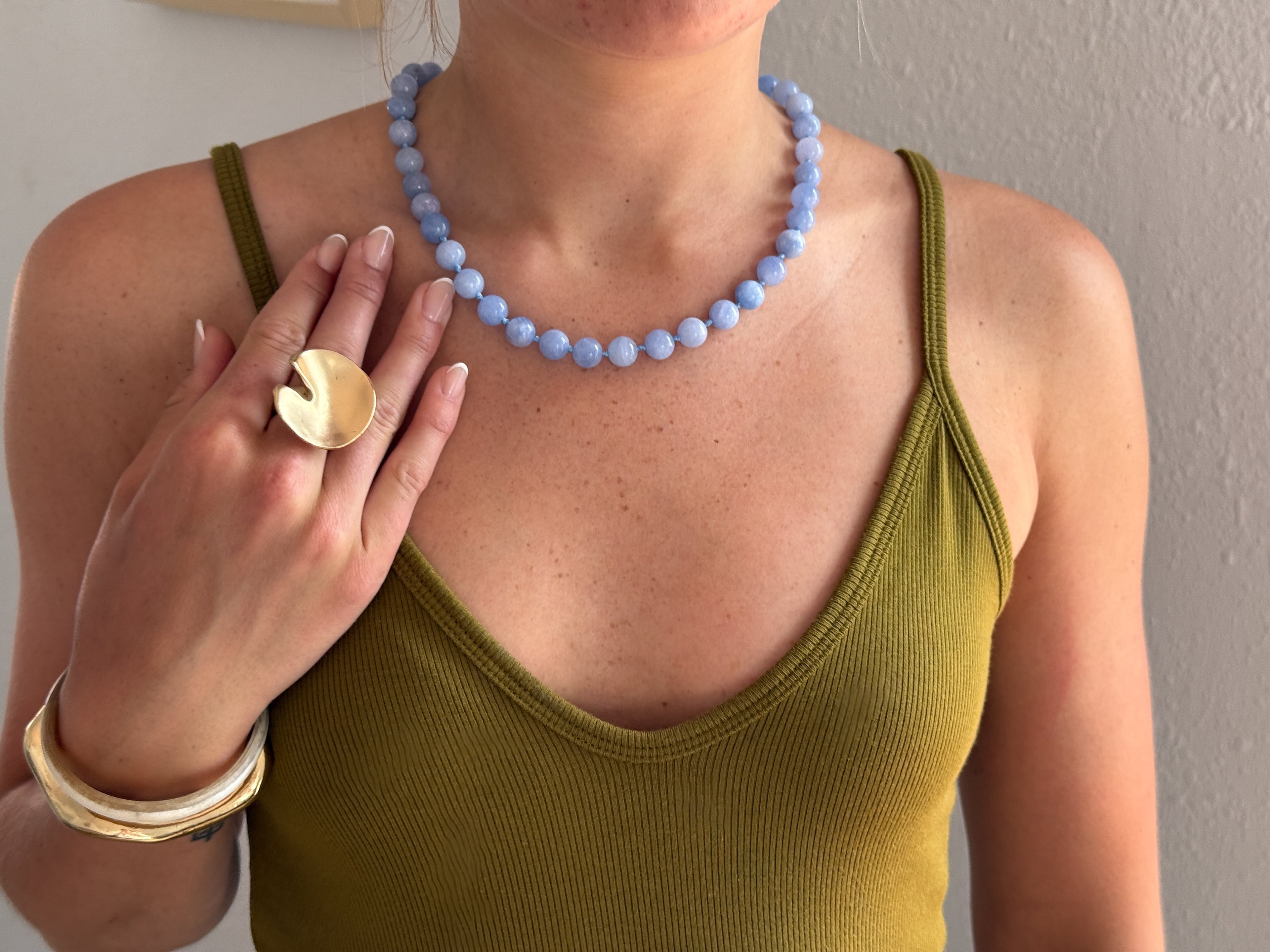 RIVIERA - BLUE PEARL NECKLACE