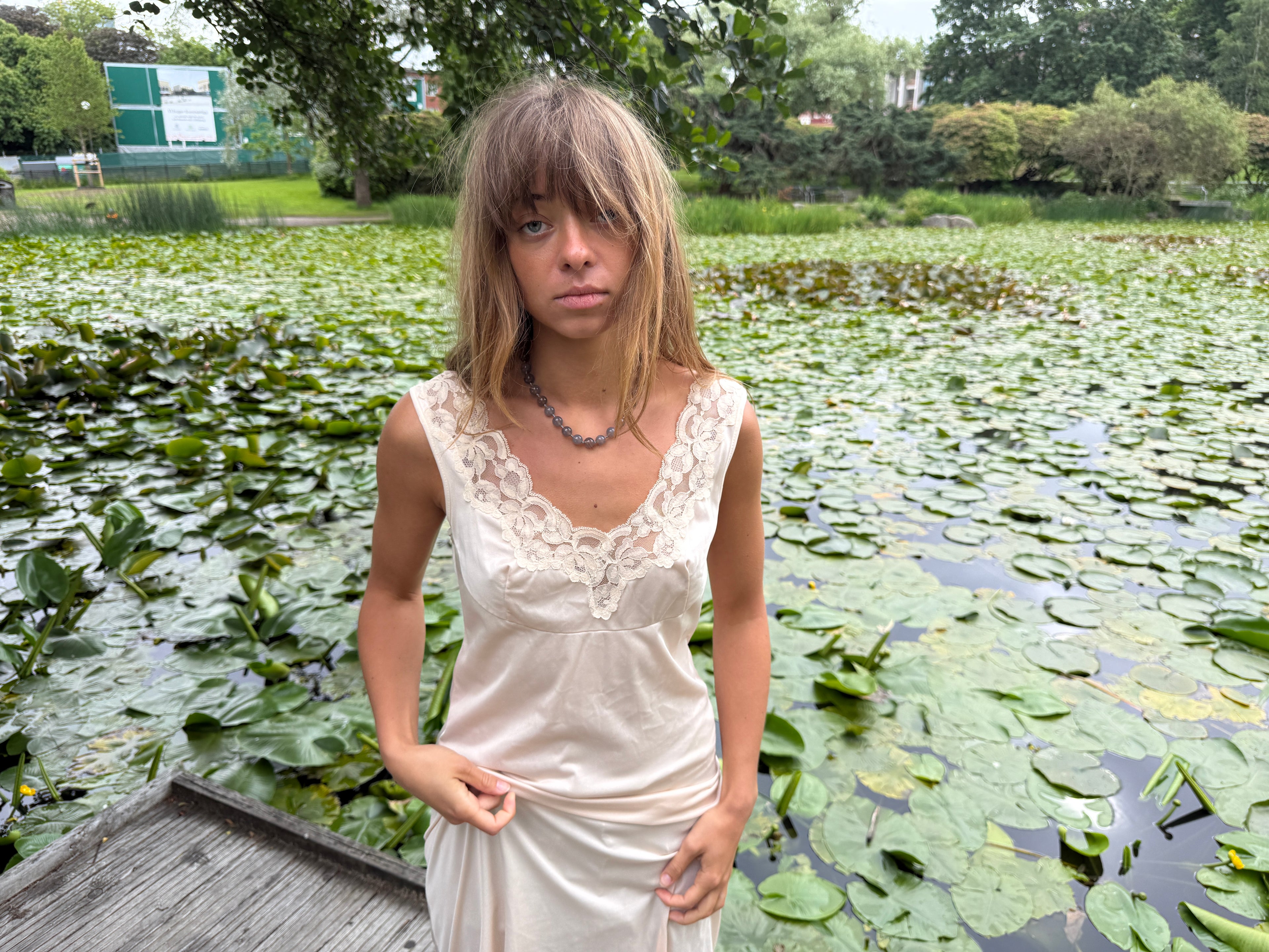 RIVIERA - GREY PEARL NECKLACE
