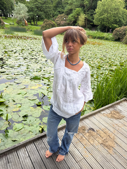 !PRE ORDER 2-3 WEEKS DELIVERY! RIVIERA - BLUE PEARL NECKLACE