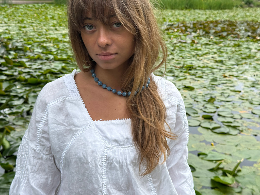RIVIERA - BLUE PEARL NECKLACE