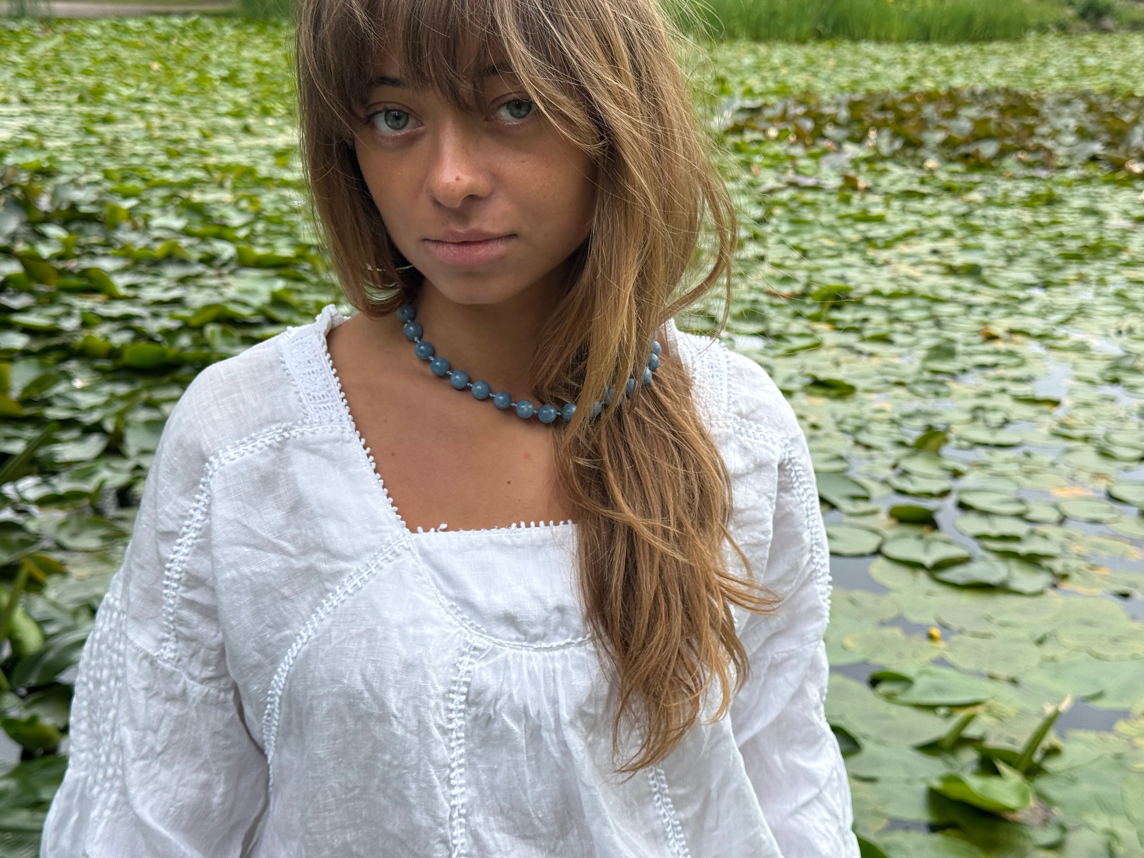 RIVIERA - BLUE PEARL NECKLACE