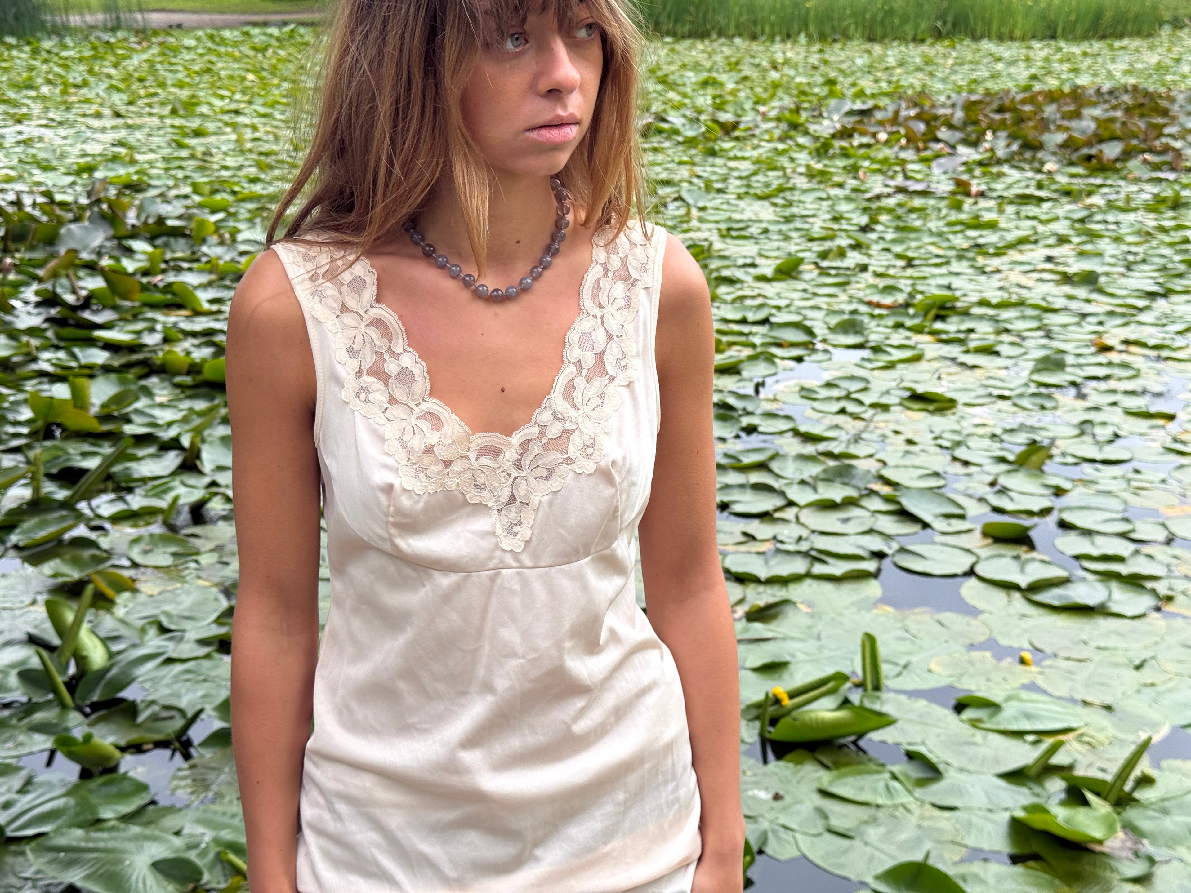 RIVIERA - GREY PEARL NECKLACE