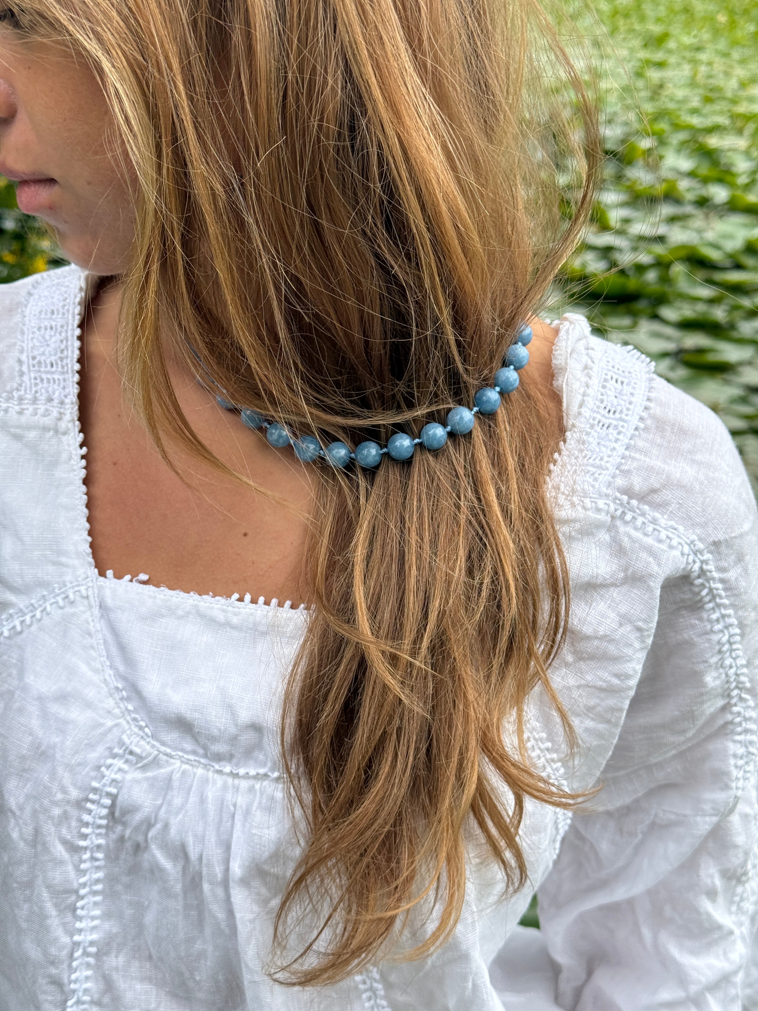 RIVIERA - BLUE PEARL NECKLACE