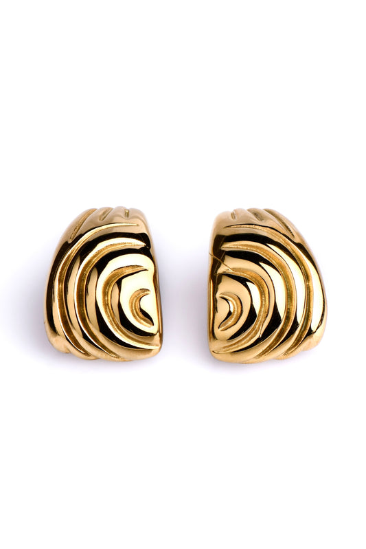 ANGELICA - GOLD EARRINGS WITH 18K GOLD PLATING WATERPROOF