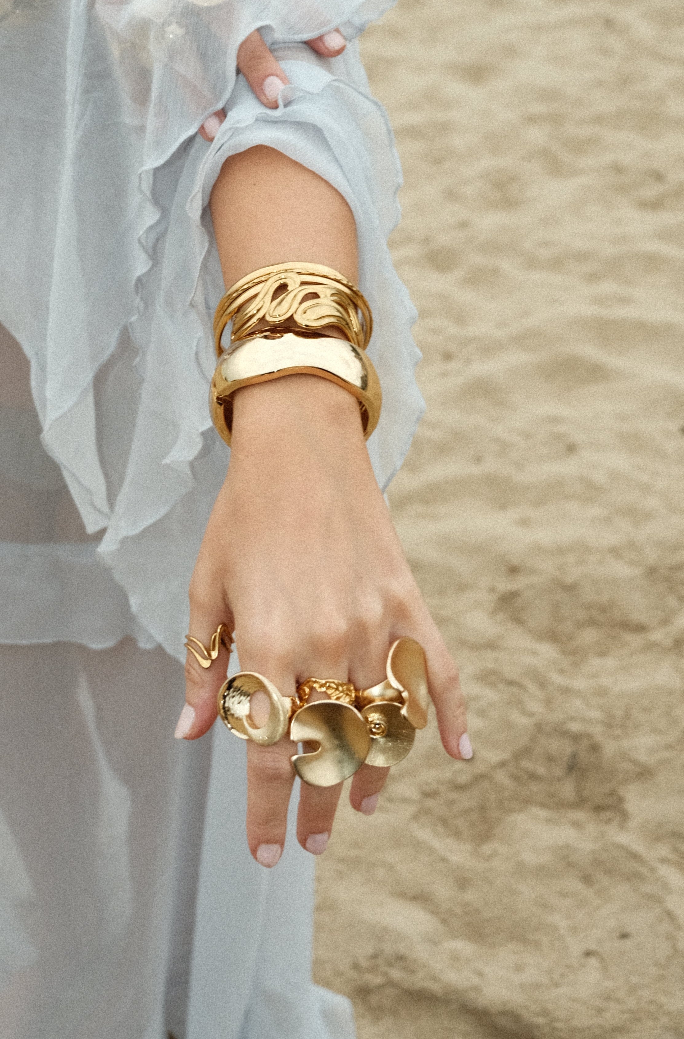 ASTER - GOLD RING STAINLESS STEEL 18K GOLD WATERPROOF PLATING WATERPROOF