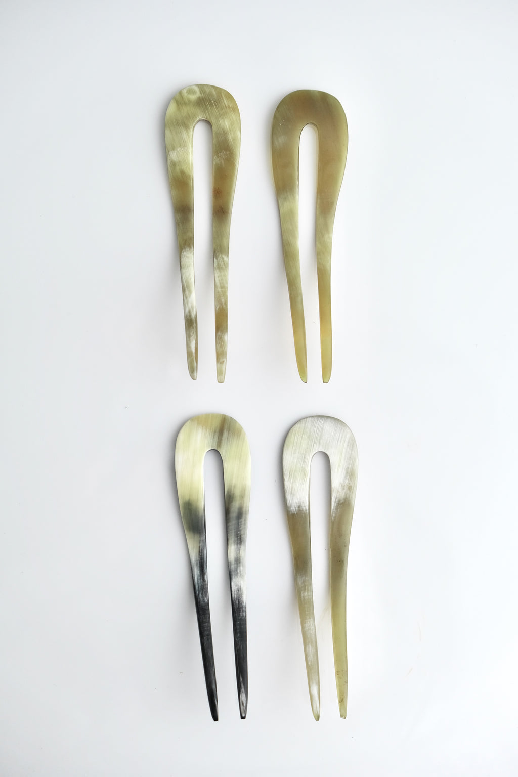 FRENCH HAIR PIN - BUFFALO HORN LIGHT