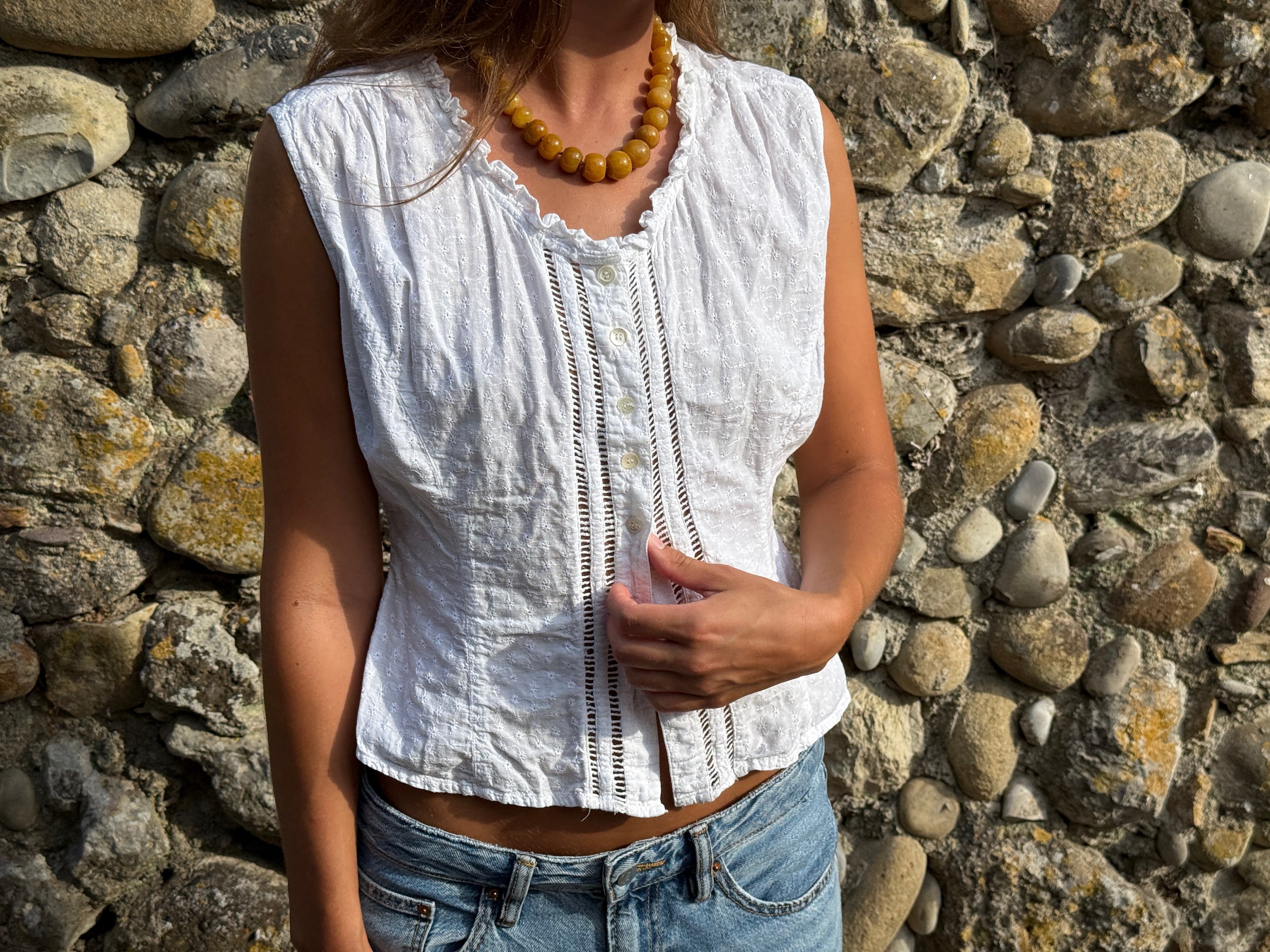 NICE - YELLOW PEARL NECKLACE