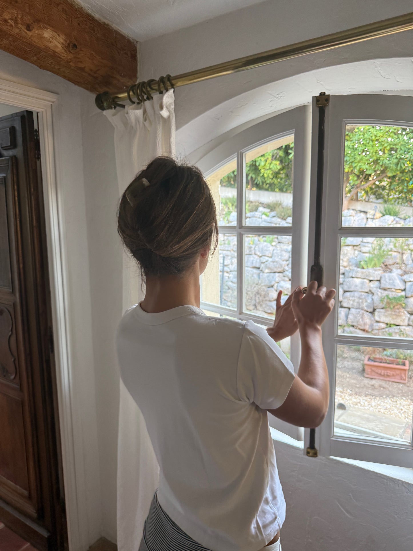 HAIR FORK - BUFFALO HORN DARK