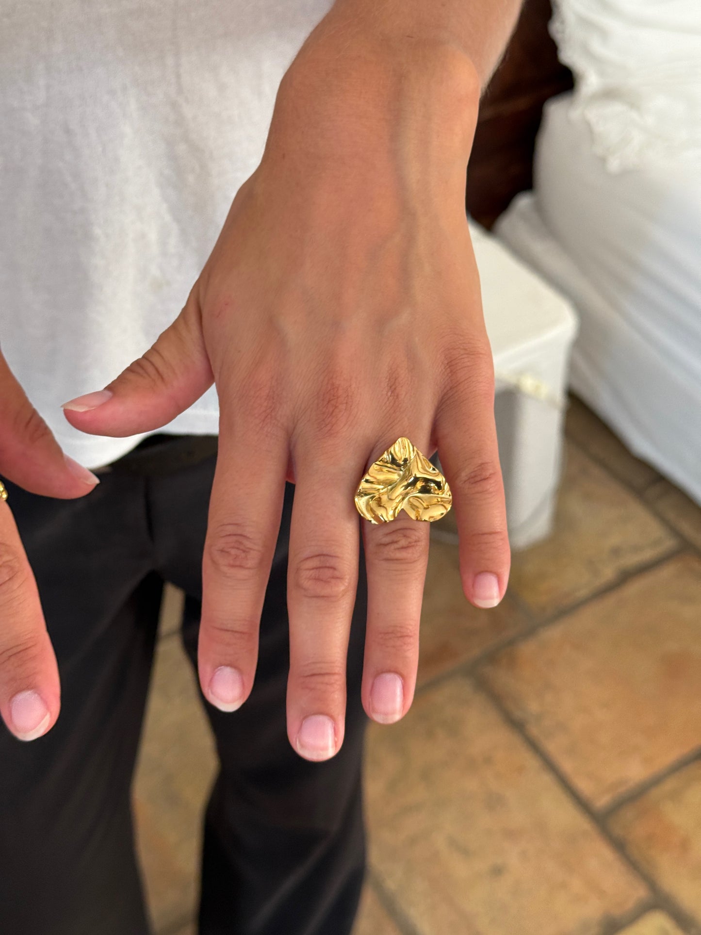 CYNARA - SILVER RING IN STAINLESS STEEL WATERPROOF