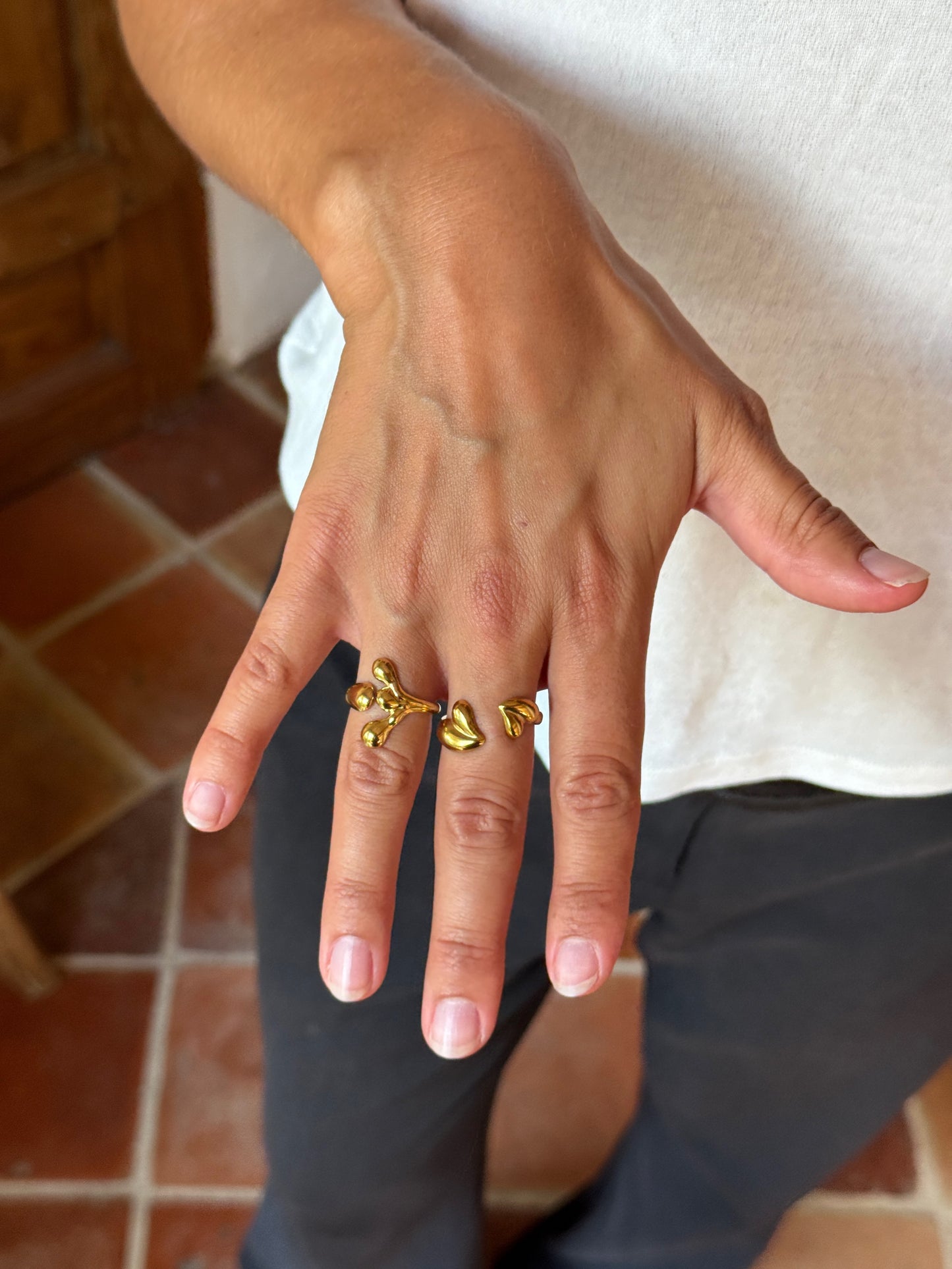 MONTANA - GOLD RING 18K GOLD PLATING WATERPROOF