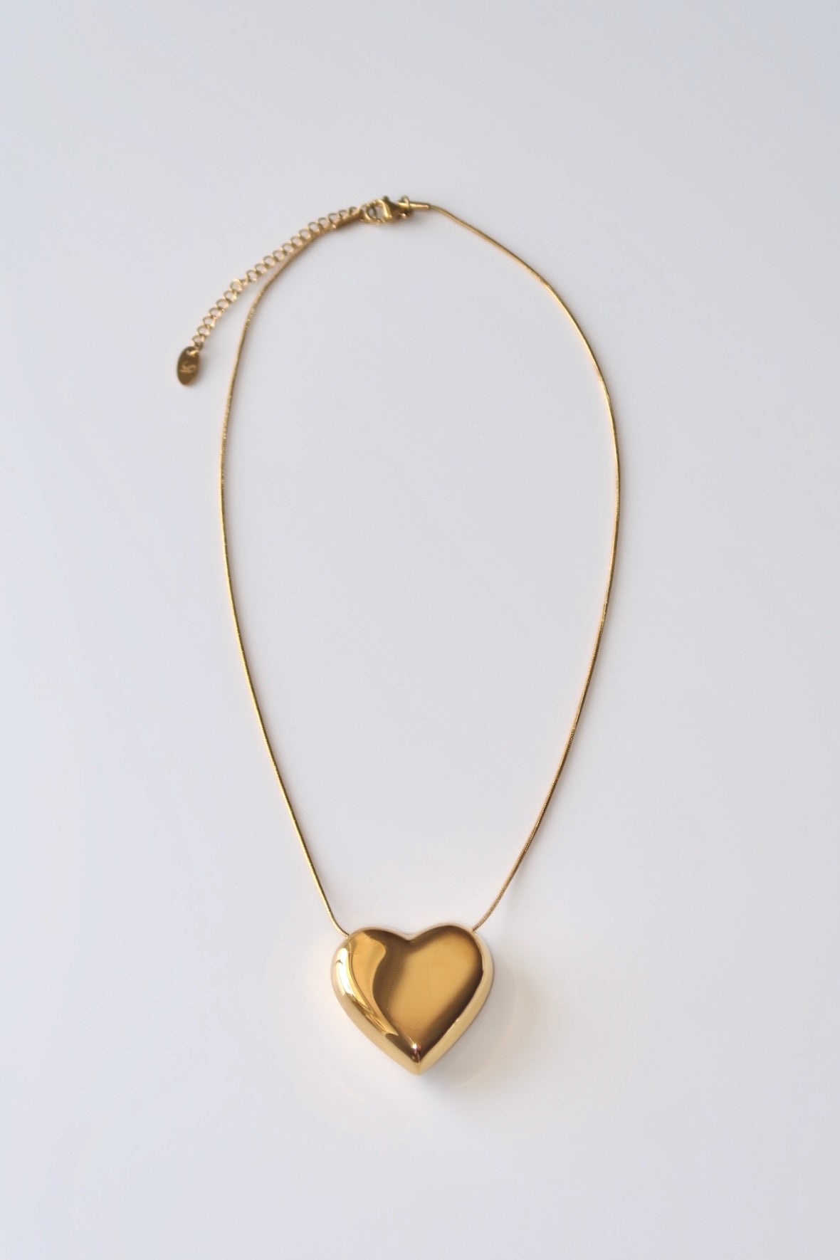 TULIP - GOLD HEART NECKLACE STAINLESS STEEL 18K GOLD PLATING WATERPROOF
