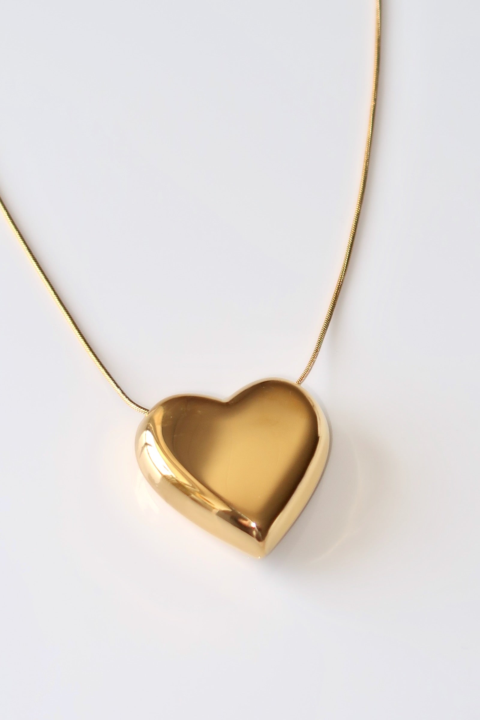 TULIP - GOLD HEART NECKLACE STAINLESS STEEL 18K GOLD PLATING WATERPROOF