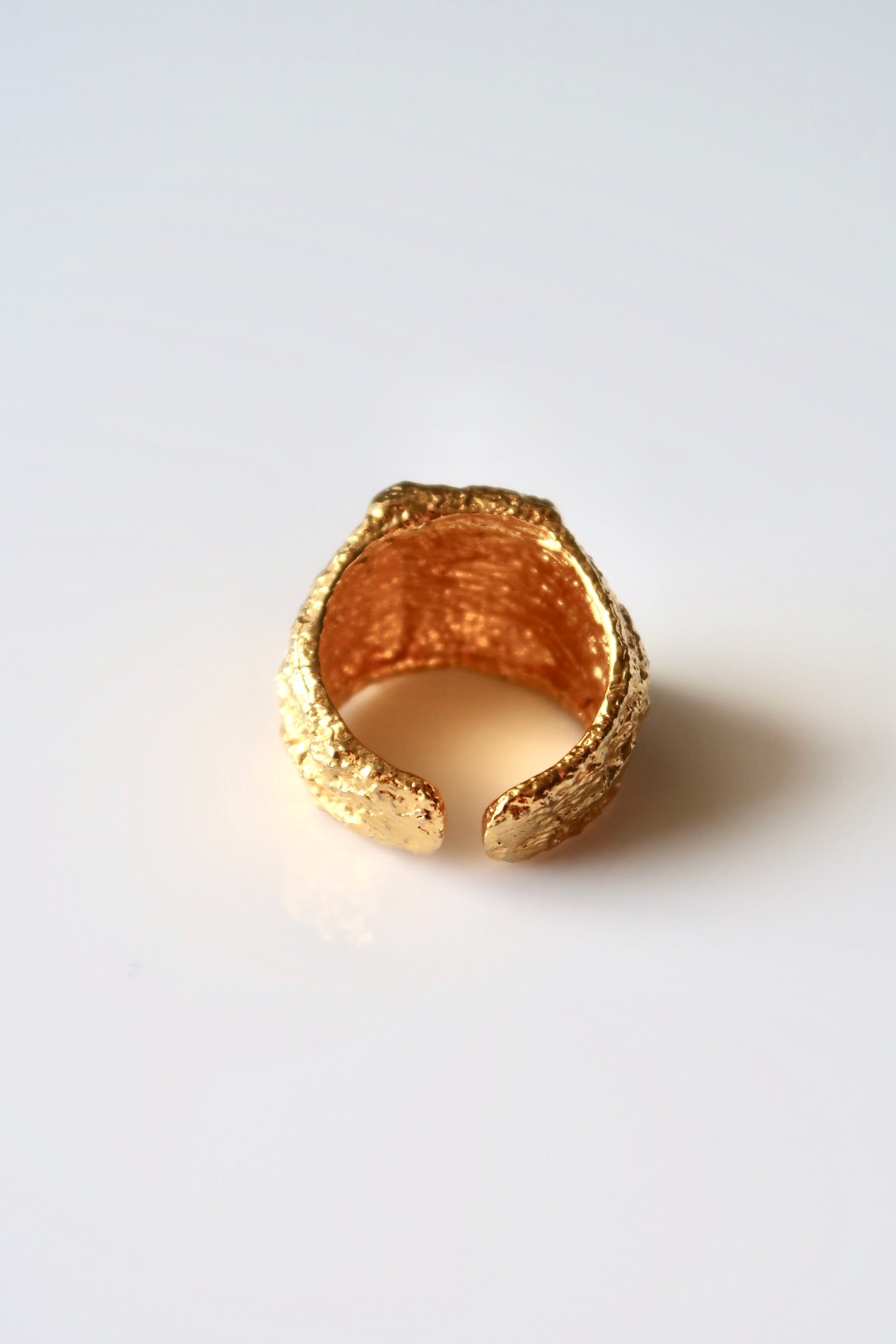 HYACINTH - GOLD RING SOLID 925 STERLING SILVER 18K GOLD PLATING WATERPROOF