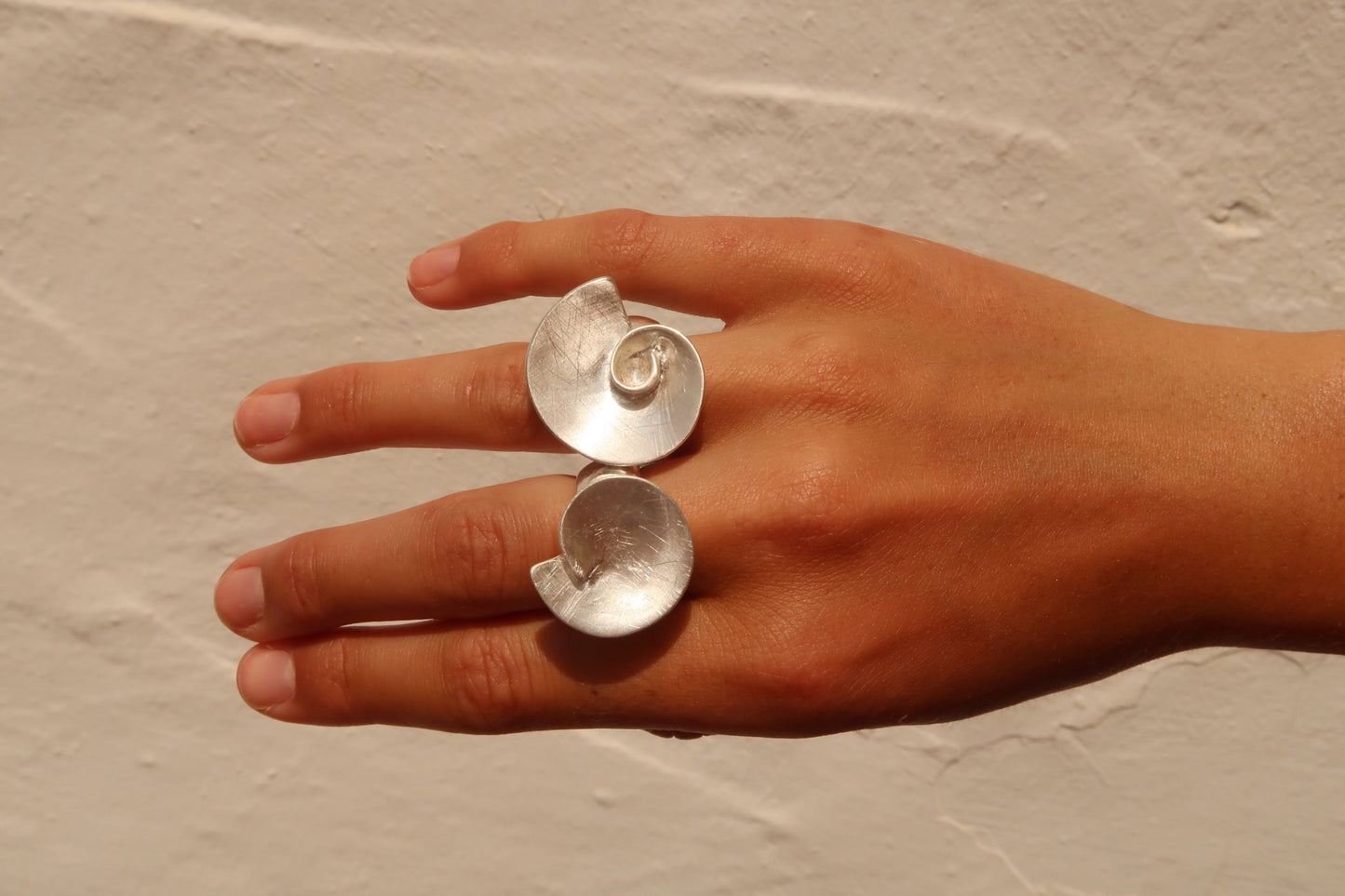 IRIS - SILVER RING INSPIRED BY SHELLS