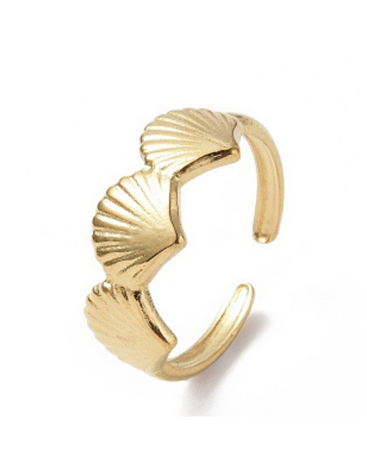 IVY - GOLD RING IN STAINLESS STEEL 18K GOLD PLATING WATERPROOF