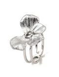 VIOLET - SILVER RING STAINLESS STEEL WATERPROOF