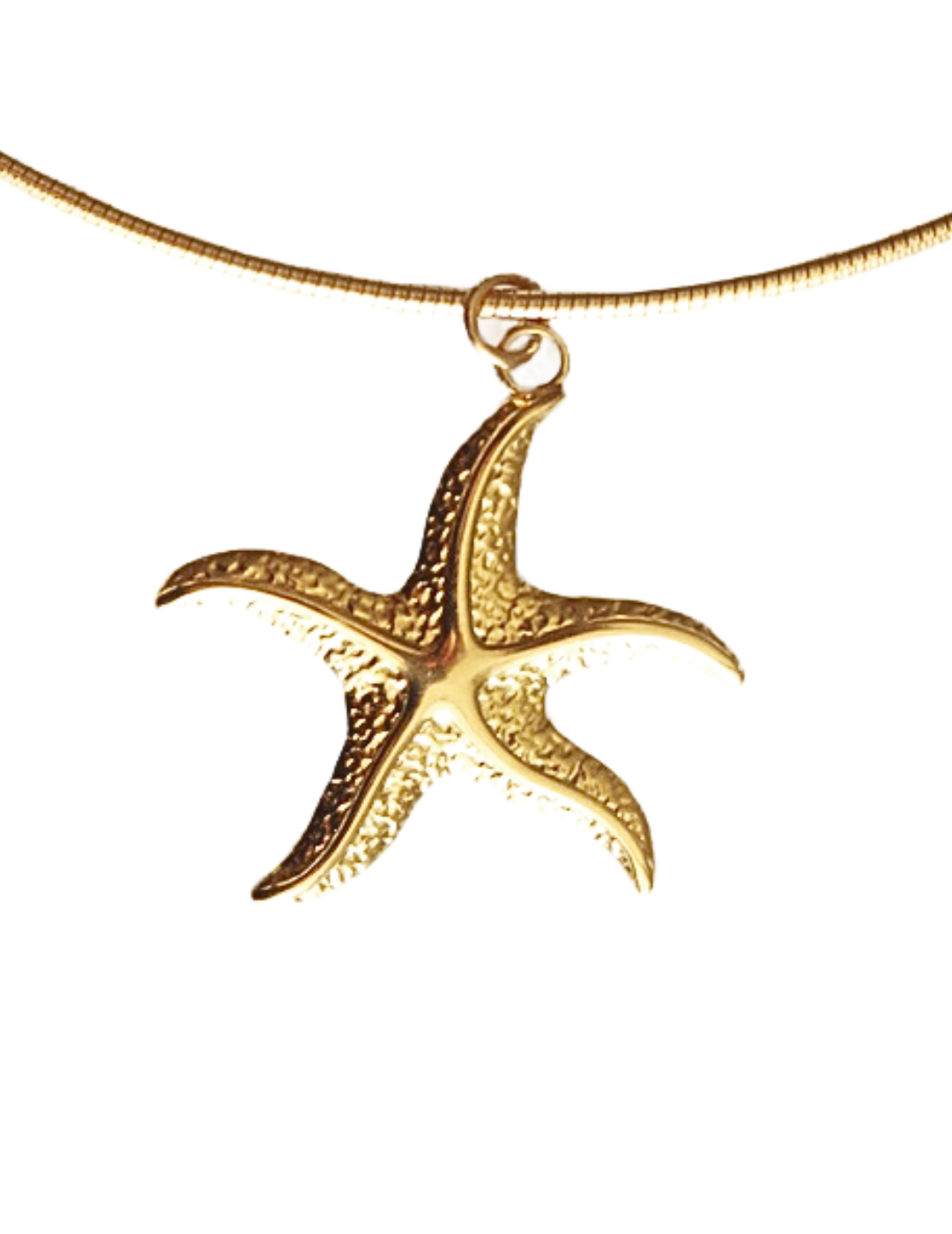 HONEYSUCKLE - GOLD STARFISH NECKLACE IN STAINLESS STEEL WITH 18K GOLD PLATING WATERPROOF