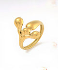 PIPER - GOLD RING IN STAINLESS STEEL 18K GOLD WATERPROOF