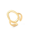 THUJA - GOLD RING IN STAINLESS STEEL 18K GOLD PLATED WATERPROOF