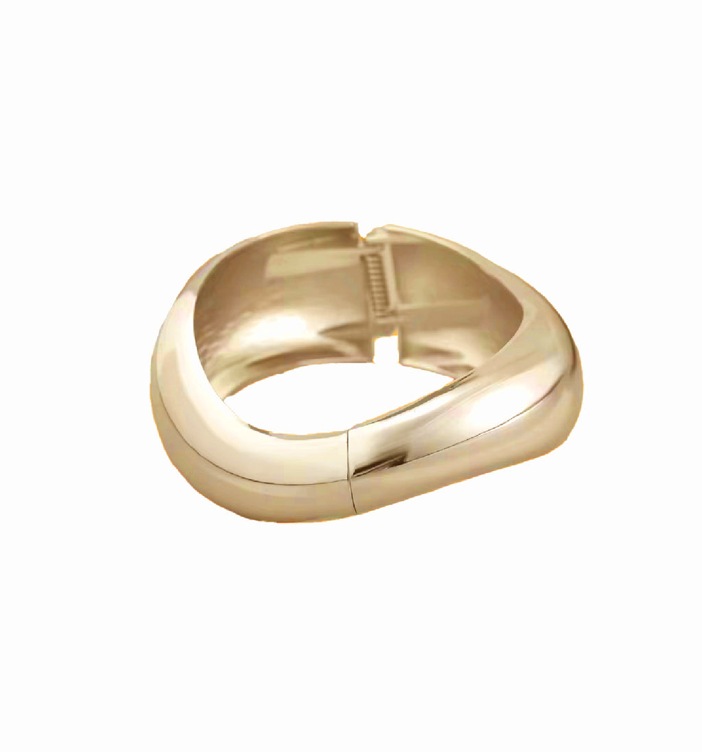 FLOR - GOLD BANGLE STAINLESS STEEL 18K GOLD PLATING WATERPROOF