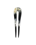 FRENCH HAIR PIN - BUFFALO HORN DARK