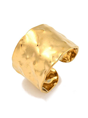 OBLIQUA - GOLD RING 18K GOLD PLATING WATERPROOF