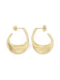 !PRE ORDER 2-3 WEEKS DELIVERY! ALBA - GOLD SWIRL HOOP EARRINGS 18K GOLD WATERPROOF